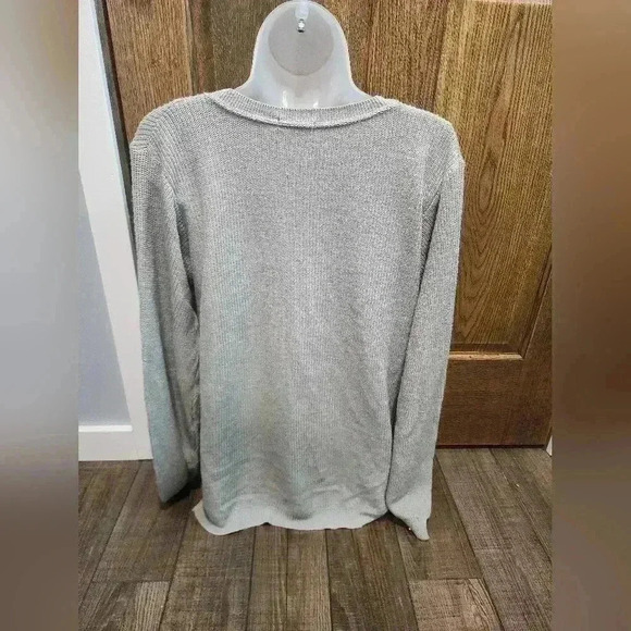 Maurices XXL Grey Knit V-Neck Sweater Soft - Picture 3 of 6